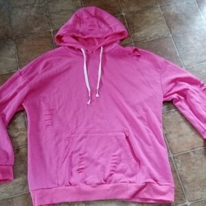 NWOT Distressed 2XL Hoodie